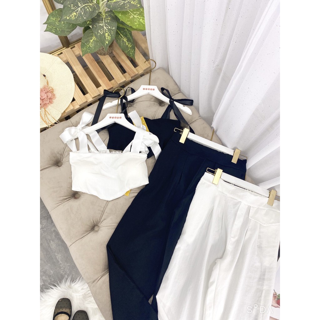 Set đồ nữ cá tính, set quần lửng áo sơ mi, áo quây, áo thun đi chơi sang chảnh mùa hè đẹp 8A00023 | BigBuy360 - bigbuy360.vn