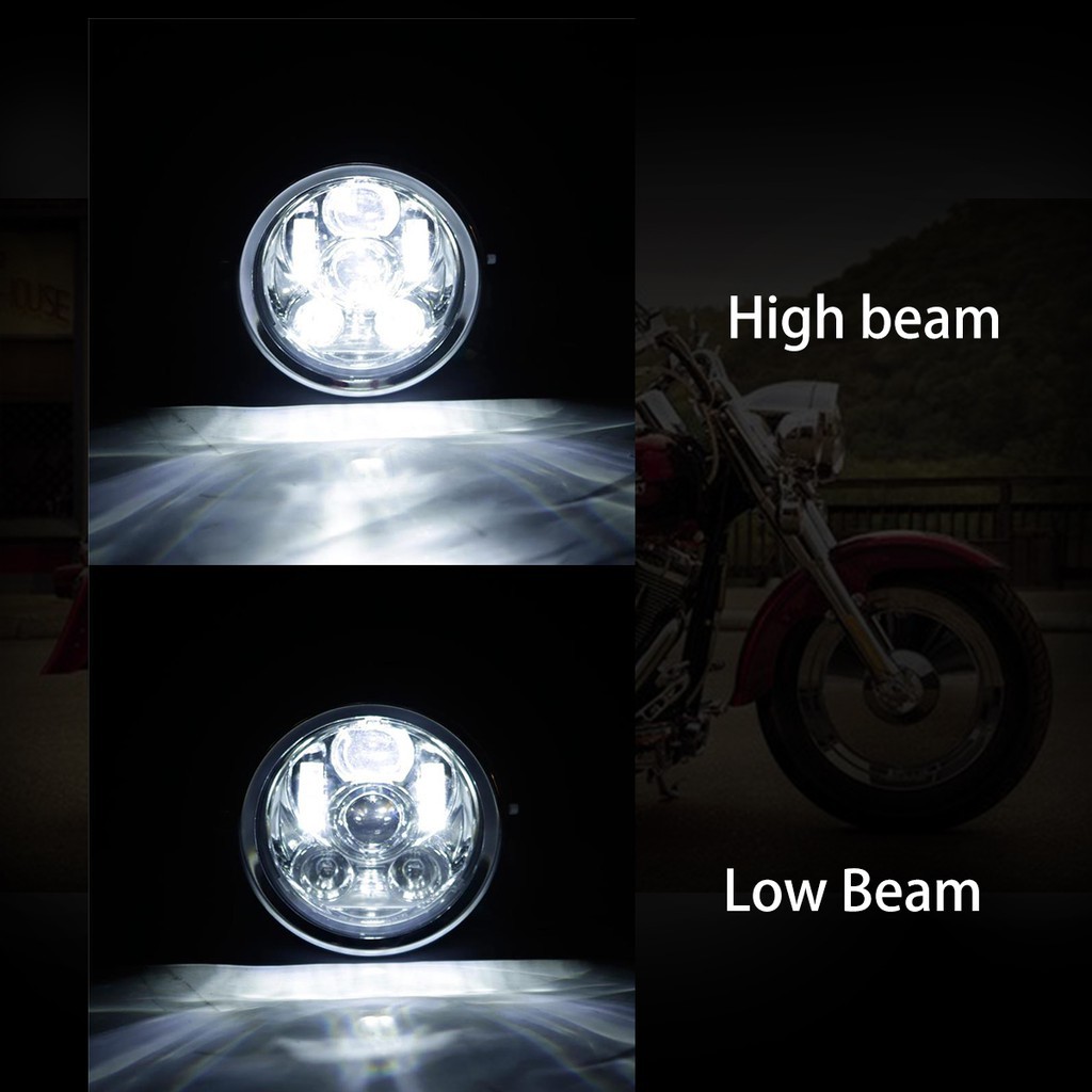 Đèn led chạy ban ngày UNI-SHINE H4 5.75 inch siêu sáng cho xe hơi 3/4''