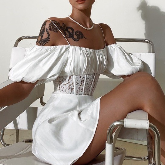 ONONMADE | Đầm Heiley mini dress with lace