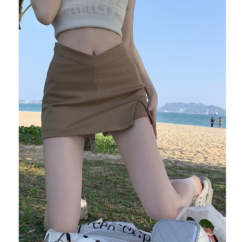 Chân váy COZOKC xẻ tà lưng cao thời trang