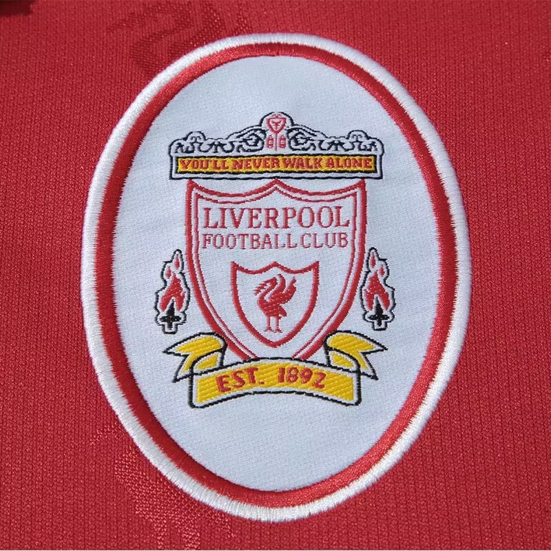 Áo Bóng Đá Ngắn Tay Đội Tuyển Liverpool 96-97 Phong Cách retro Size S-XXL