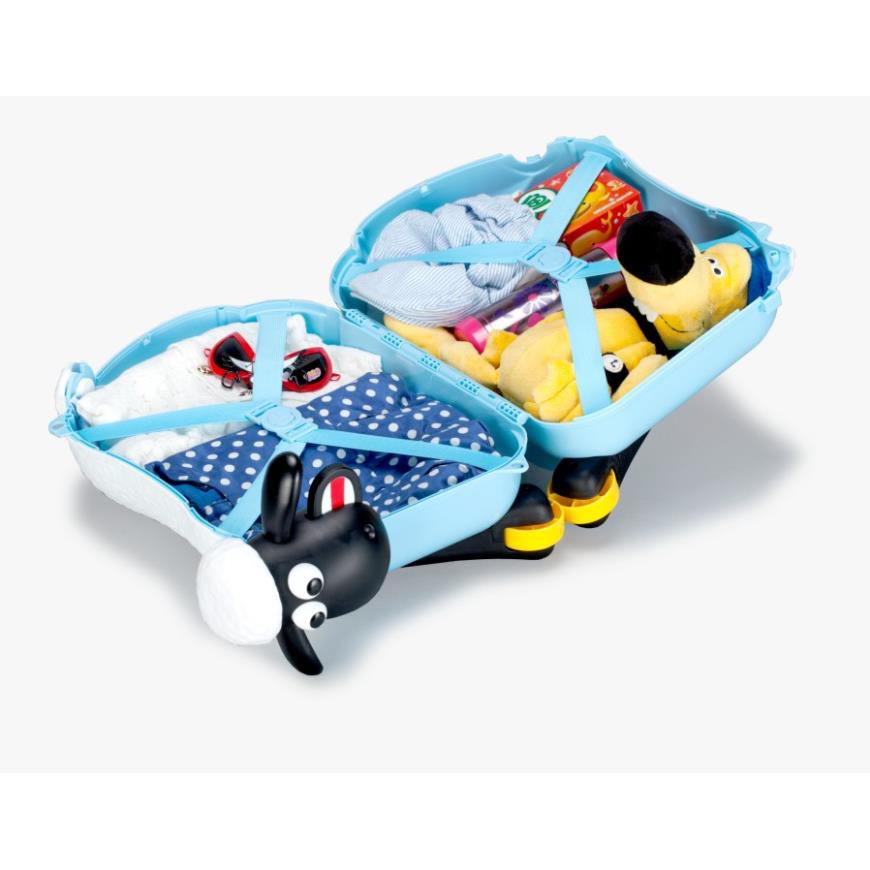 Vali kéo kiêm xe chòi chân cho bé Cừu vui vẻ Shaun the Sheep thương hiệu tới từ Anh