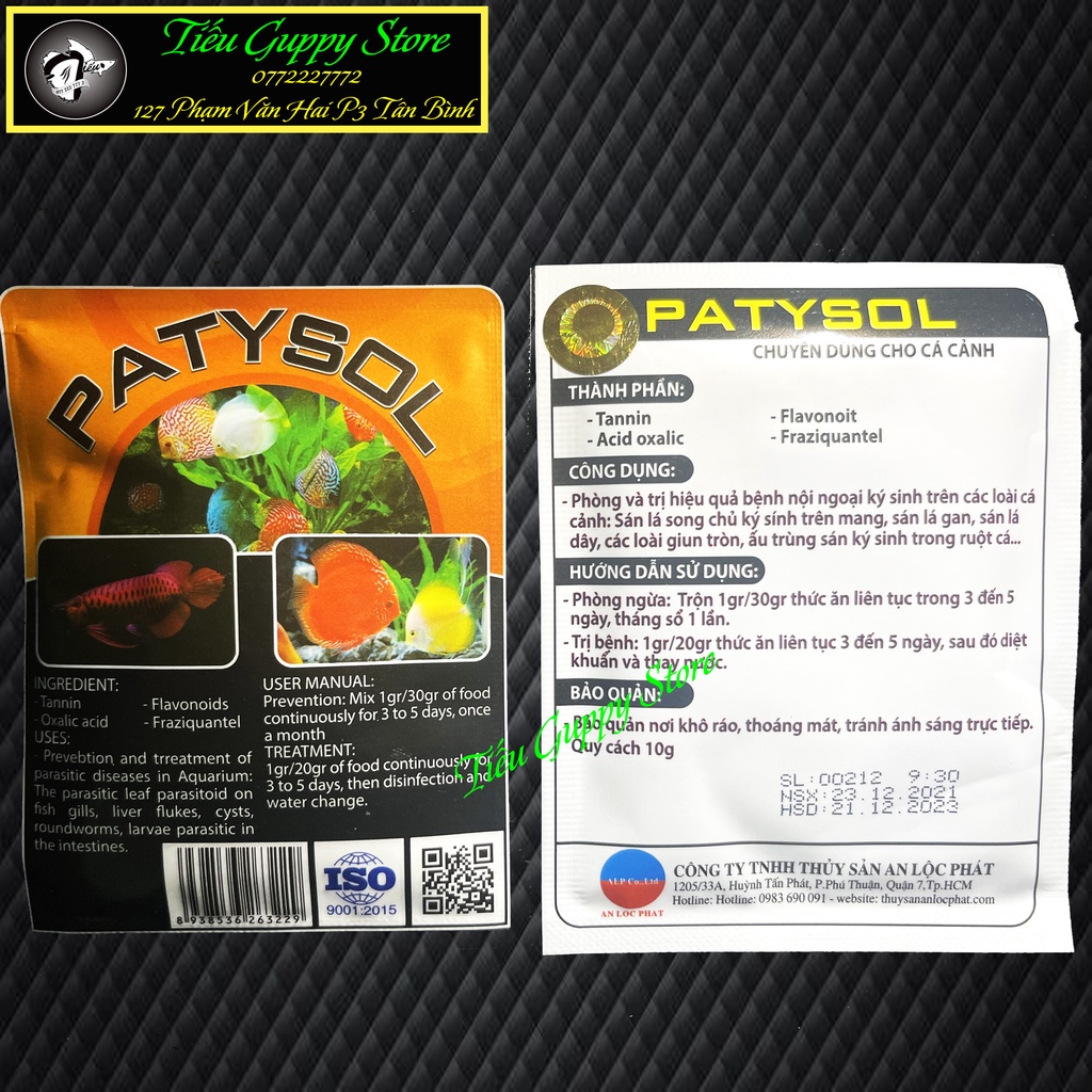 PATYSOL - Xử Lý Kí Sinh Trùng Hồ Cá