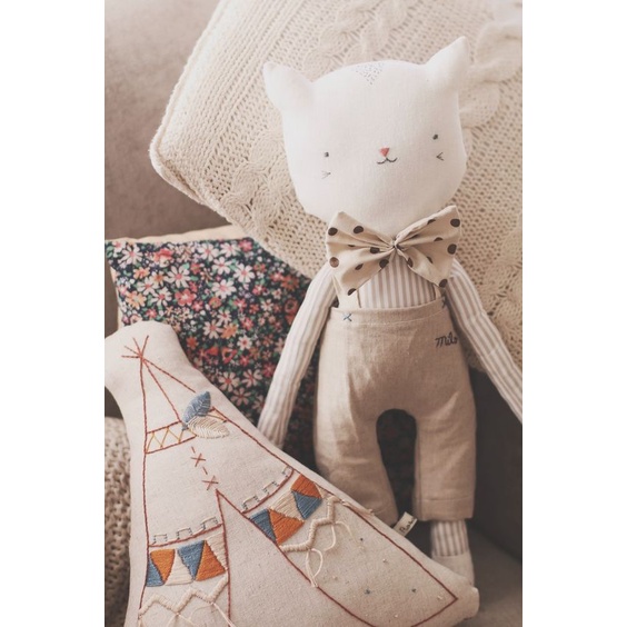 Bộ Kit tự thêu DIY THÚ BÔNG ĐÁNG YÊU CHO BÉ - BASIC  thú nhồi bông, búp bê hộ mệnh - MIE HANDMADE SHOP