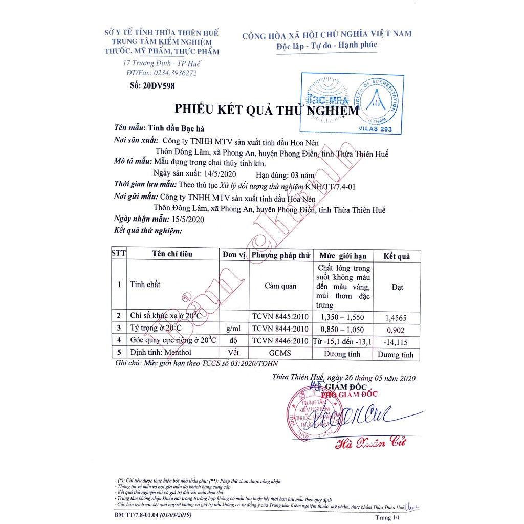 Tinh dầu Bạc Hà 3ml - Hoa Nén - Thư giãn, Tập trung
