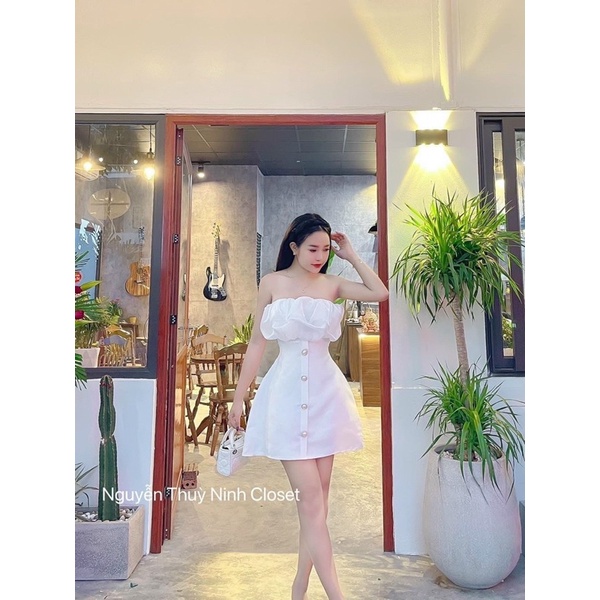 Váy Tafta Pha Bèo Ngực Mã TK5