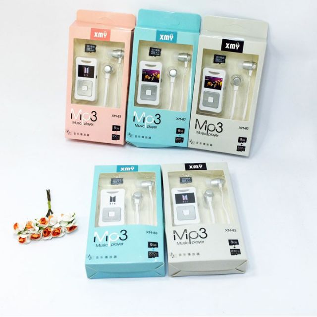 Tai nghe bts kèm máy nghe nhạc tặng thẻ nhớ 8G
