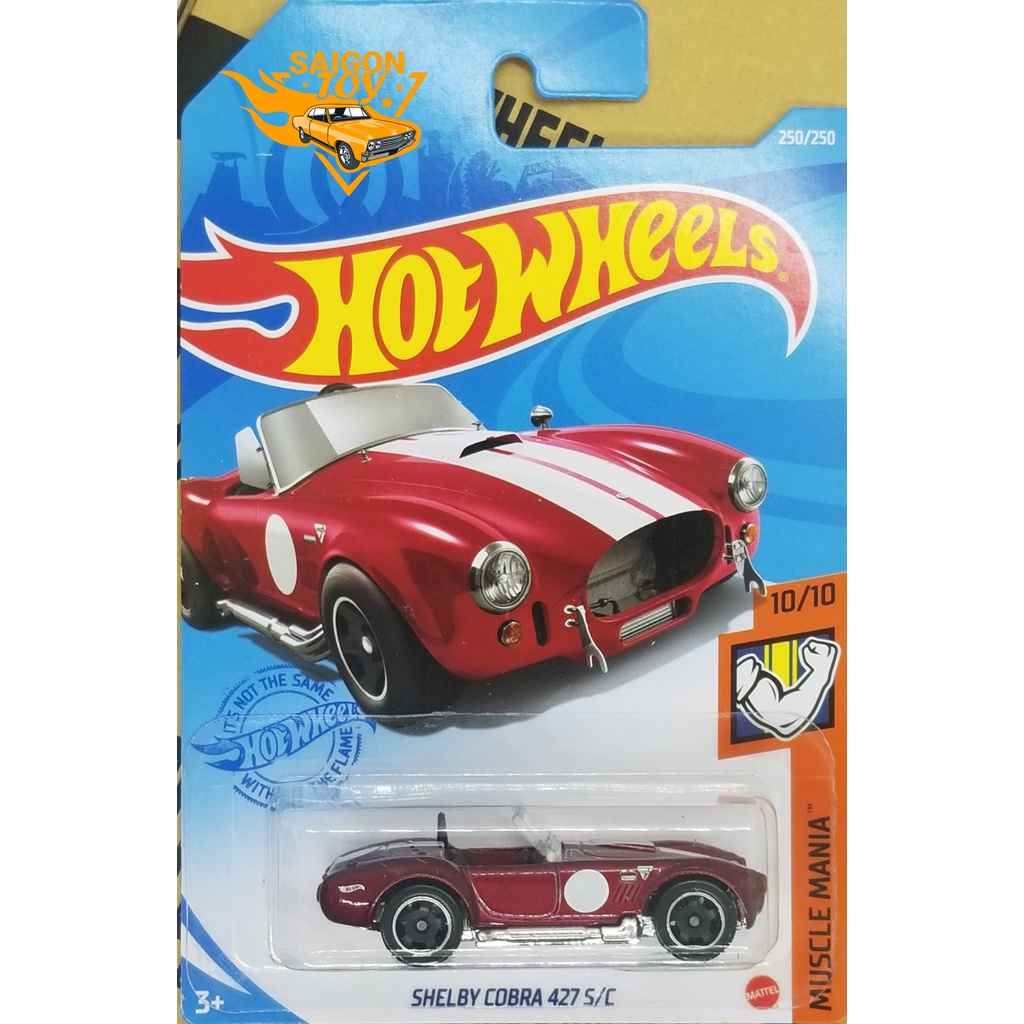 [HOT WHEELS - Shelby Cobra 427] Xe mô hình đồ chơi chính hãng MATTEL Tỷ lệ 1:64