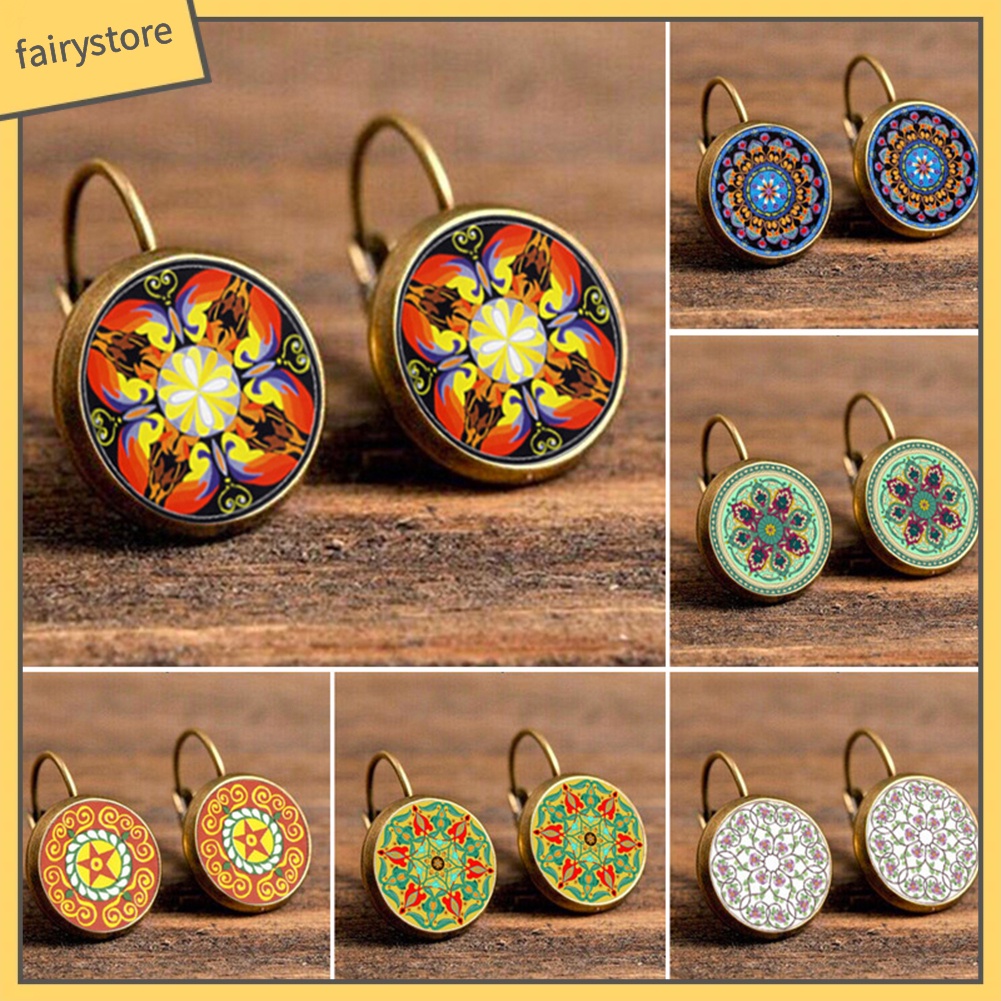 Khuyên Tai Đính Đá Phong Cách Bohemian Thanh Lịch Dành Cho Nữ