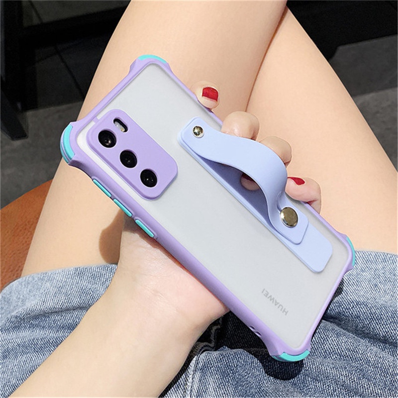 Ốp Lưng Trong SuốT Có Đế Đỡ Cho OPPO Realme V5 V11 V11s V13 V15 5G