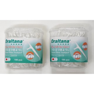 Hộp 100 que tăm chỉ nha khoa năm sao ORALTANA