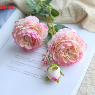 COMBO 5 CÀNH HOA HỒNG LỤA CAO CẤP