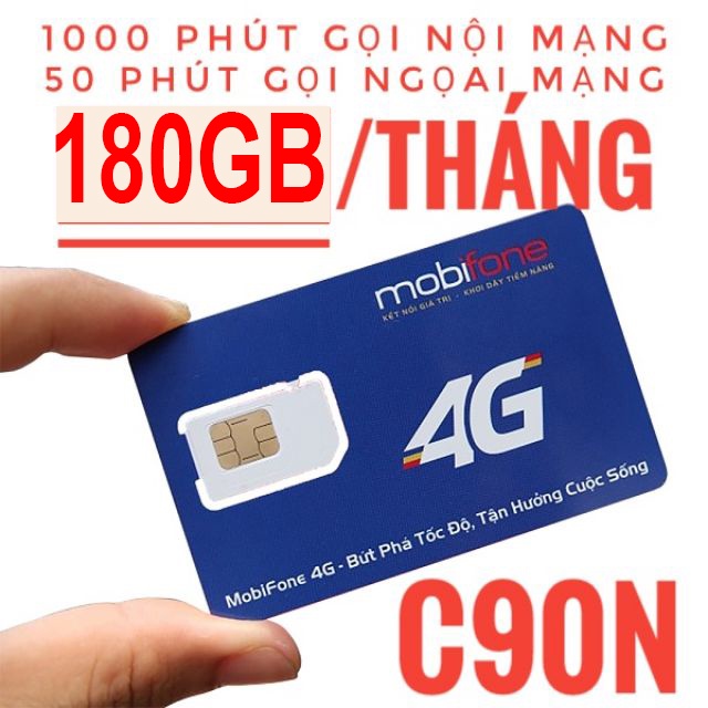 Sim Mobifone My Local gói cước A89 A50 4G siêu khủng không giới hạn data (sóng Mobifone) 1 tỷ GB