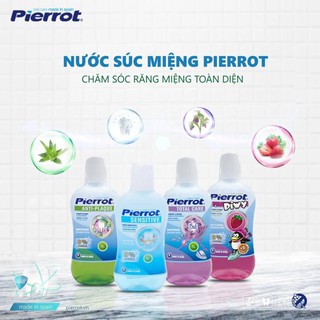 Nước súc miệng Pierrot 500ml - Chống hình thành mảng bám, tăng cường men răng, ngăn ngừa sâu răng, hơi thở thơm mát