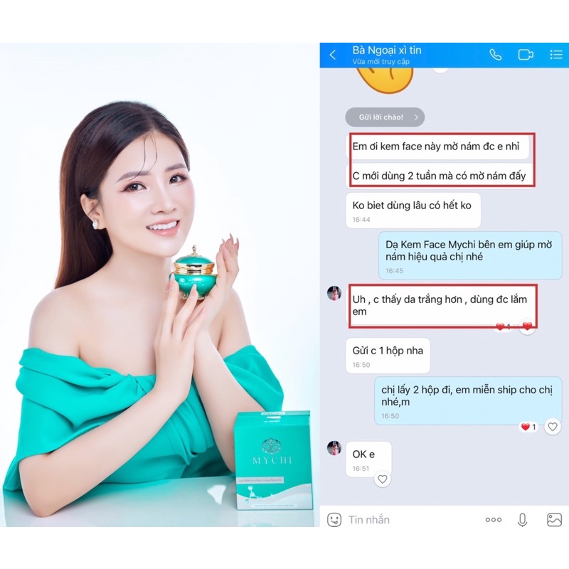 Kem Face Mychi - Kem Mychi face DNA ngựa Hoang