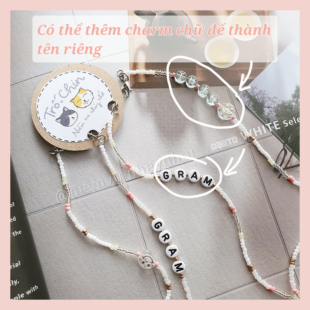 [HANDMADE] Dây đeo khẩu trang Dây đeo kính LIME GREEN xanh chanh - Gắn charm tên cho từng cá nhân | BigBuy360 - bigbuy360.vn