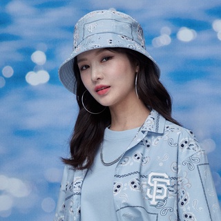 NÓN  M L B PAIS LEY BUCKET HAT NAVY & SKY BLUE CHẤT VẢI COTTON CAO CẤP, NÓN THỜI TRANG M L BA22 Nón free size