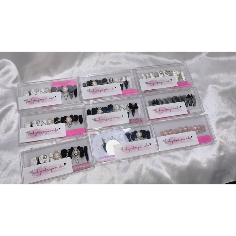NAIL BOX sang chảnh Đen trắng