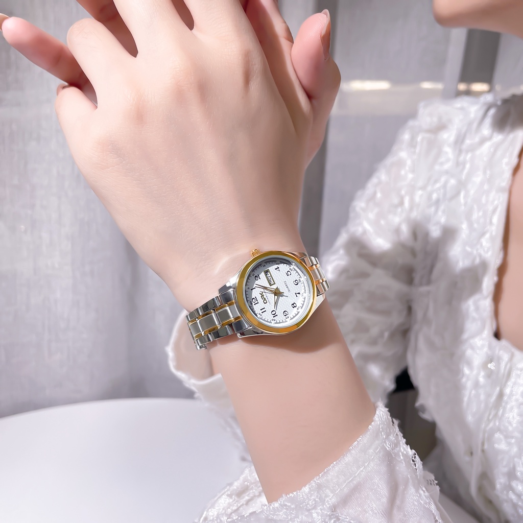 OPK   Đồng hồ nữ chính hãng Dây đeo bằng thép không gỉ Lịch có chức năng phát sáng Chống thấm nước 8110