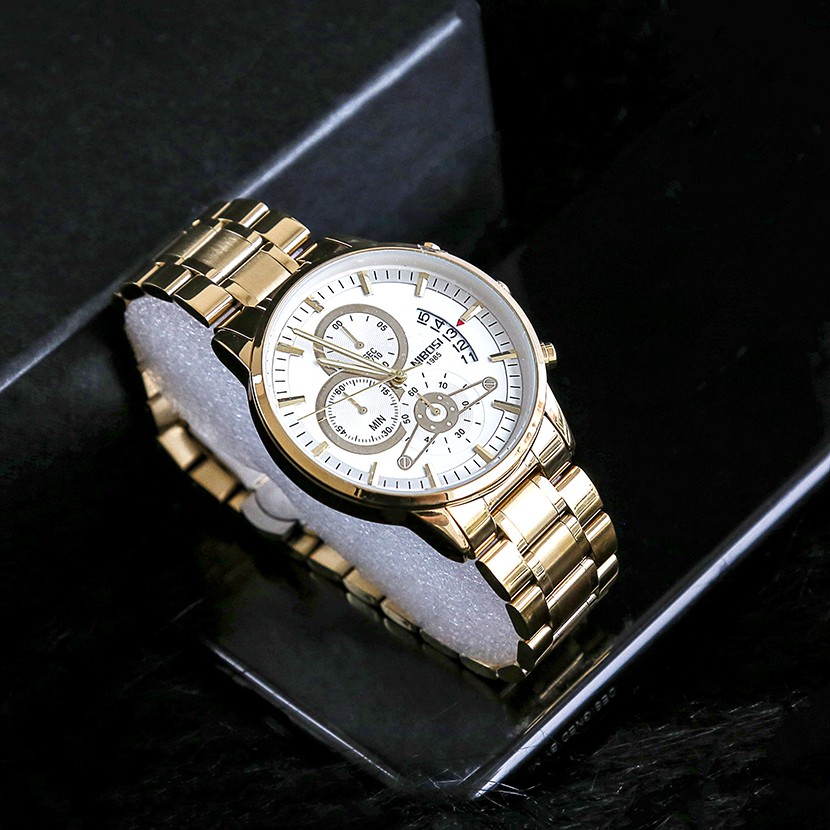 [Tặng vòng tay]Đồng hồ nam NIBOSI chính hãng NI2309A dây thép đúc đặc 6 kim | BigBuy360 - bigbuy360.vn