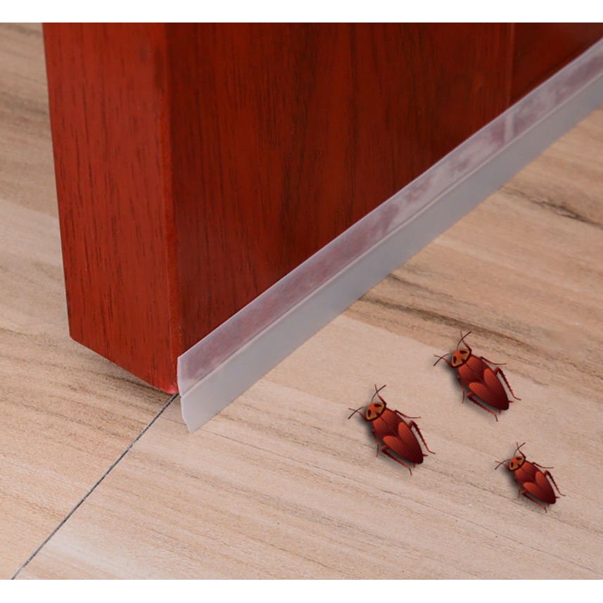 Cuộn dây dài 1m dán cửa chống bụi tiện dụng màu trắng, xám giao ngẫu nhiên