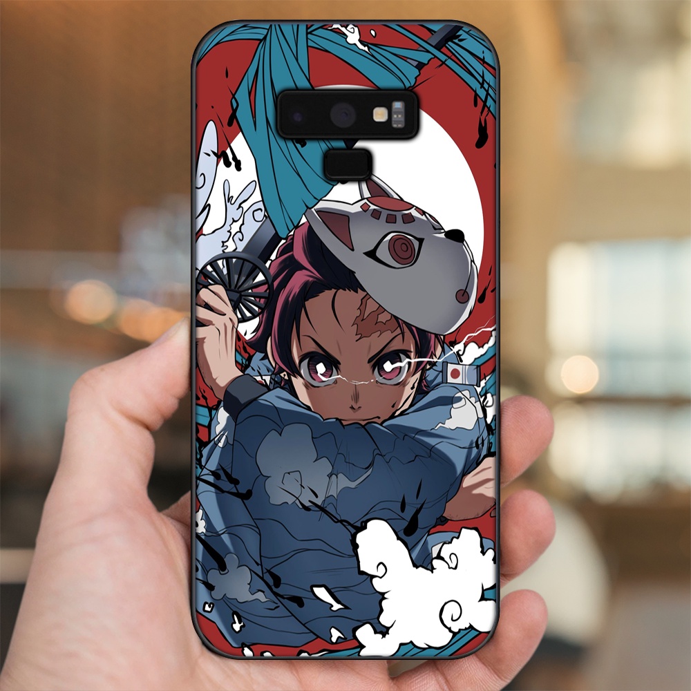 Ốp lưng Samsung Note 9 viền đen in hình Tanjiro Kimetsu No Yaiba