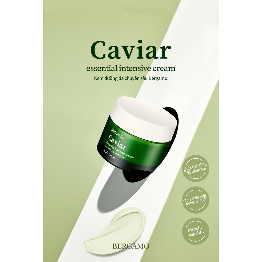 Kem Dưỡng Da Chuyên sâu Bergamo Caviar Essential Intensive 50g