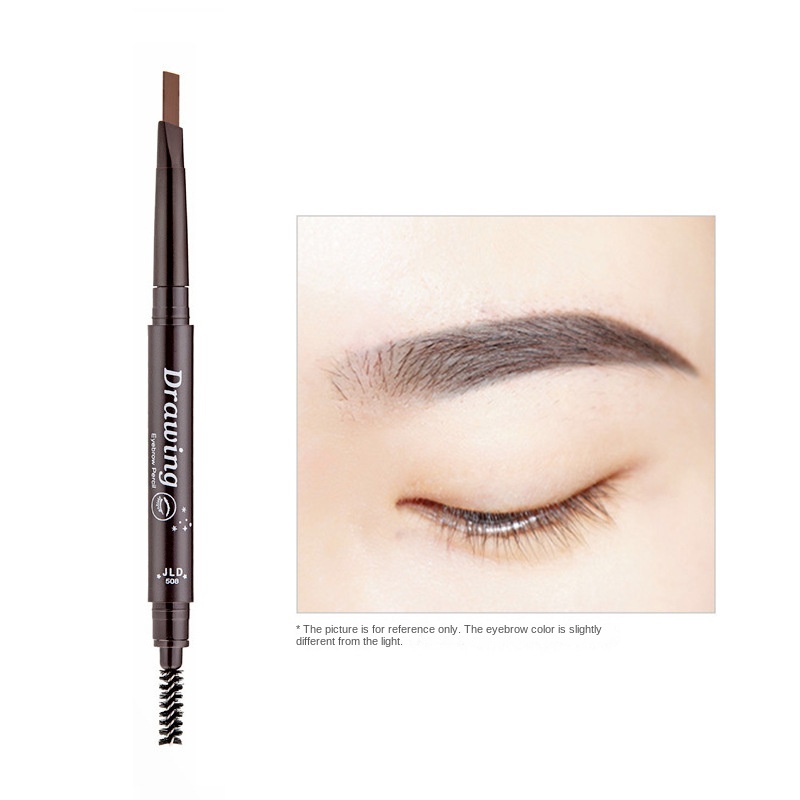 Bút Chì Kẻ Lông Mày Hai Đầu Xoay Tự Động Chống Nước Chống Mồ Hôi Không Lem Có Đầu Cọ Chải