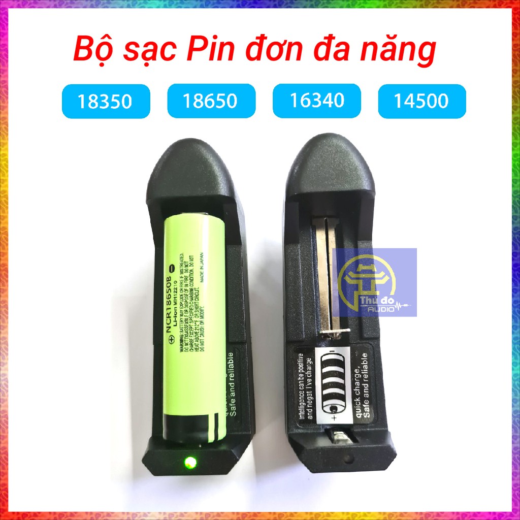 Đế Sạc pin 3.7V, Sạc Pin 4.2V siêu nhanh - Đế Sạc Pin 18650, 18350, 18500, 14650,16650, 6340,14500, 10440