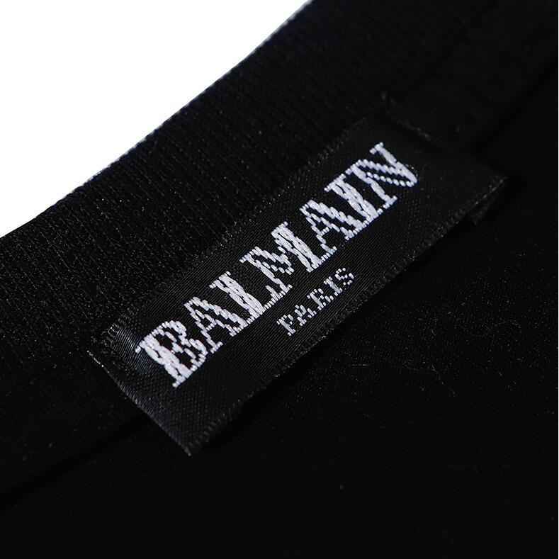 BALMAIN Áo Thun Tay Ngắn In Chữ Thời Trang Cho Nam Và Nữ