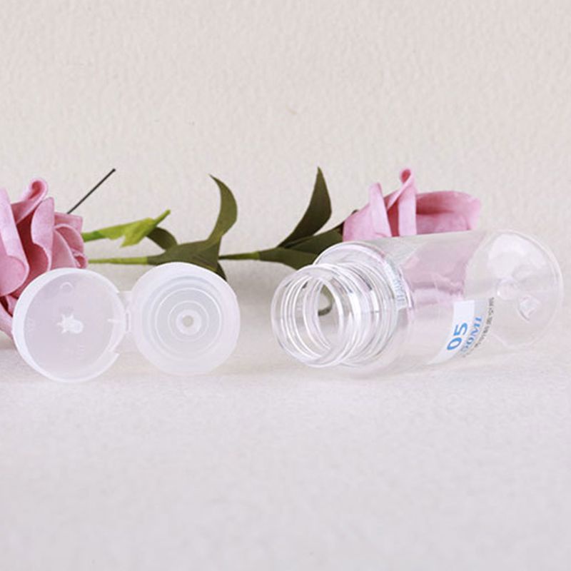 Chai Nhựa Rỗng 50ml Trong Suốt Nắp Lật Dùng Đựng Mỹ Phẩm Khi Đi Du Lịch