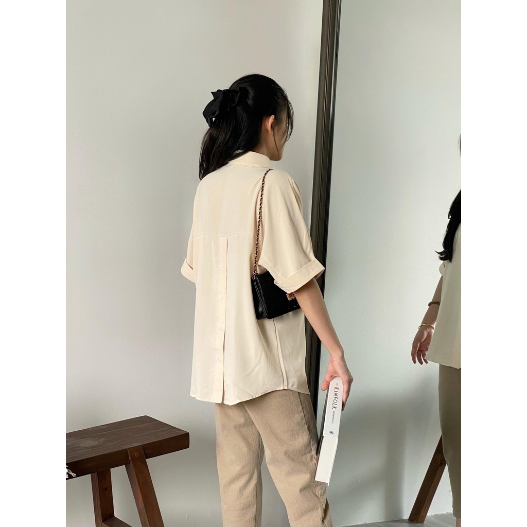 SƠ MI TAY GẬP CÚC SAU_SM500