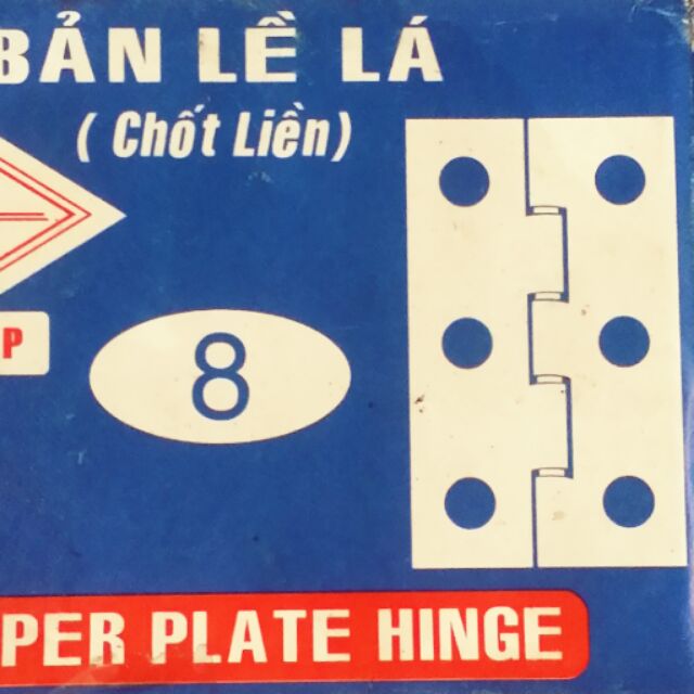 Bản lề lá chốt liền sắt 4 cái