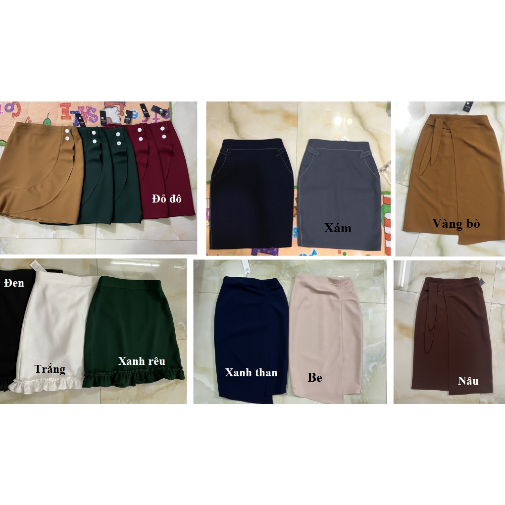 Chân váy chữ a phối nút trẻ trung | BigBuy360 - bigbuy360.vn