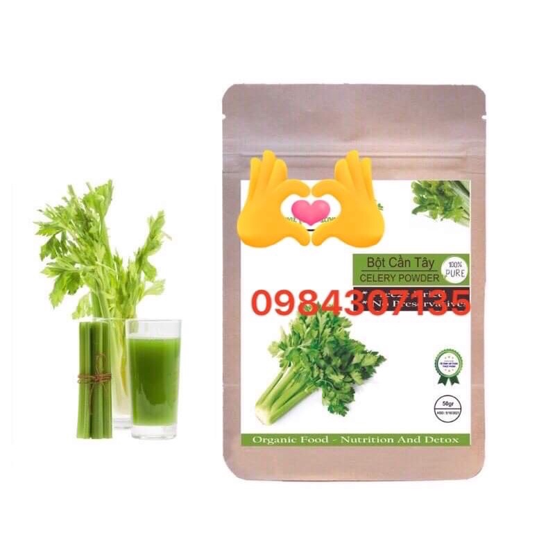 100gr Bột Cần Tây Sấy Lạnh - Bột hữu cơ dinh dưỡng và detox organic