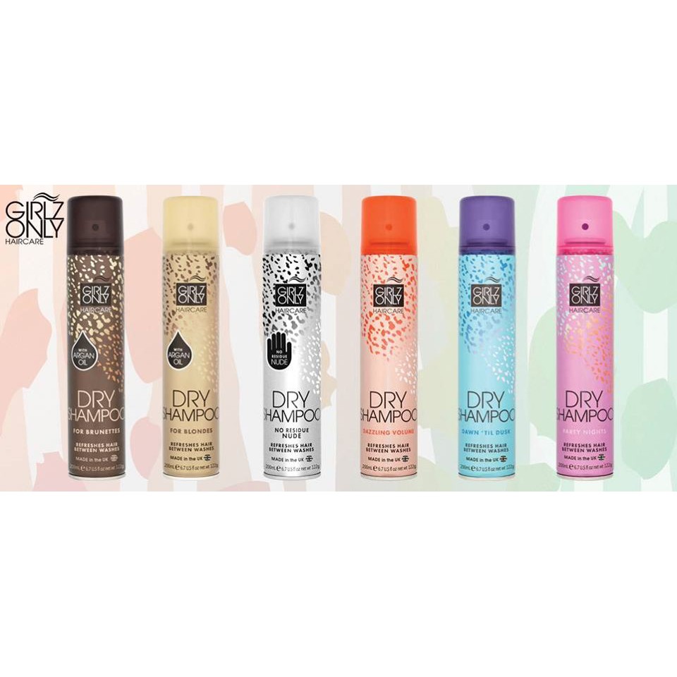 Dầu gội khô Girlz Only Dry Shampoo 200ml