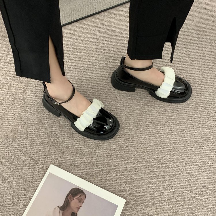 Giày Búp Bê Mũi Tròn Thiết Kế Mới Thoải Mái Thời Trang