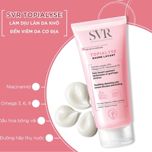 Gel Rửa Mặt Và Làm Sạch Da Mặt SVR Topialyse Gel Lavant