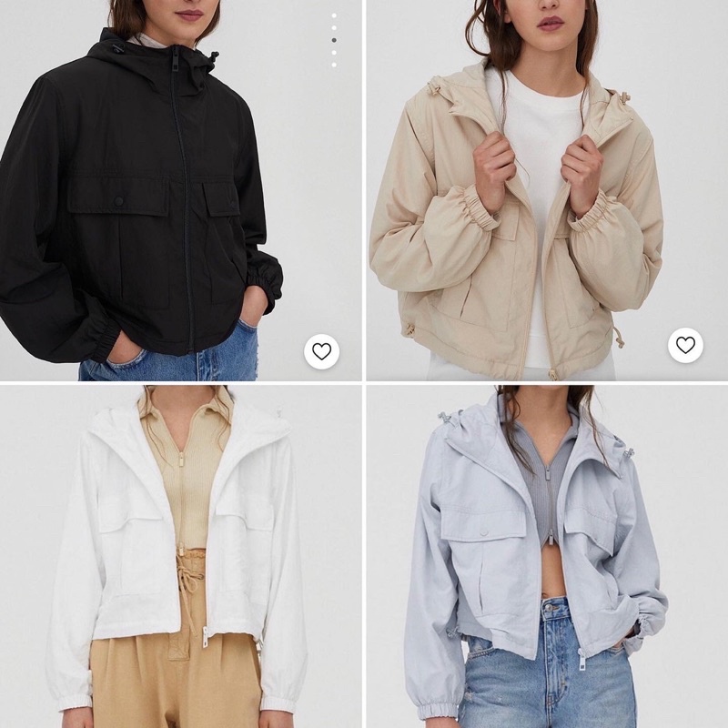 Áo khoác dù Pull&amp;Bear hàng dư xịn
