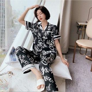 QQ270420 Bộ pijama lụa satin TNQD cao