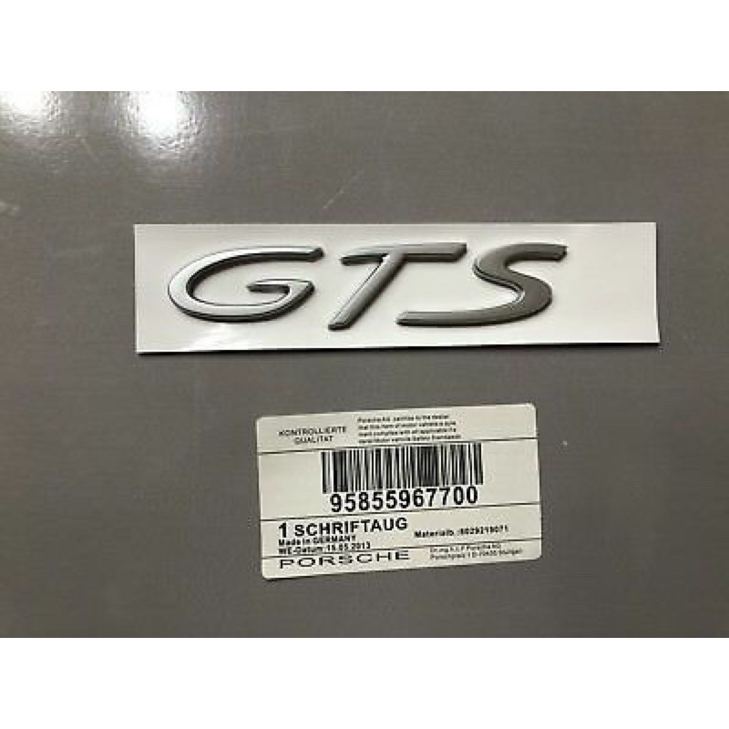 Chữ GTS - Logo gts porsche