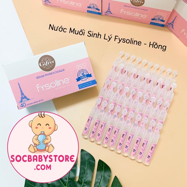 Hộp 40 ống Fysoline - Nước muối đẳng trương ( Pháp)