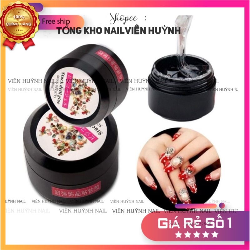 Gel đính đá nail , gel gắn charm , đính phụ kiện làm móng