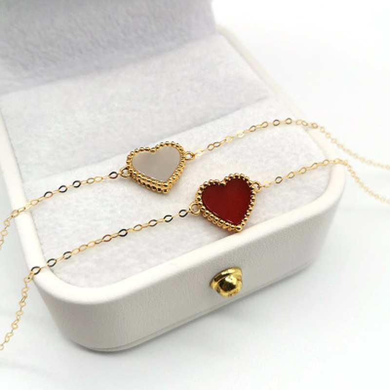 Vòng tay mặt hình trái tim thời trang trẻ trung thanh lịch