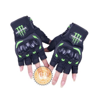Găng tay phượt Monster Gù nhựa hở ngón