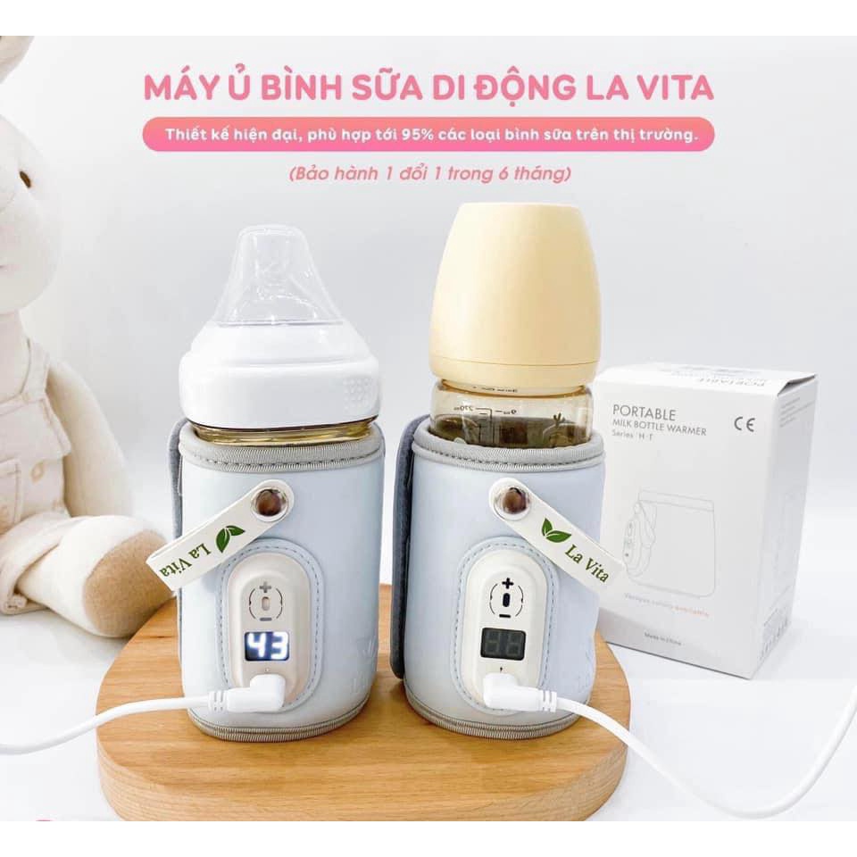 Máy Hâm Sữa Cầm Tay Cho Bé Túi Ủ Bình Sữa Di Động// Máy Ủ Bình Sữa Di Động Thông Minh La Vita