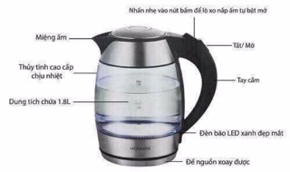 Ấm Siêu Tốc Thủy Tinh Lock&Lock