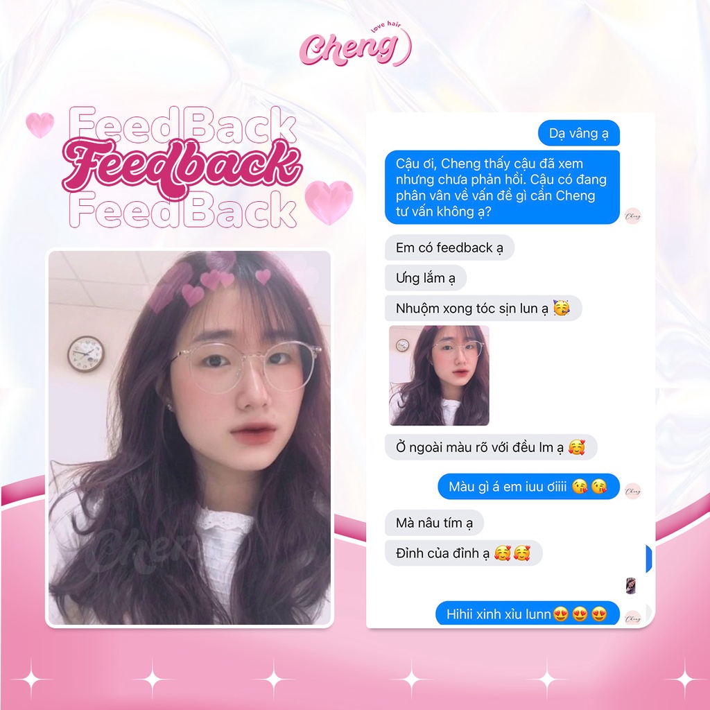 Thuốc Nhuộm Tóc Màu NÂU TÍM Không Tẩy | Chenglovehair, Chenglovehairs
