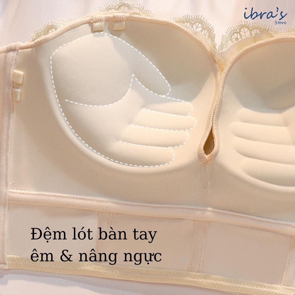 Áo Lót Nâng Ngực Không Dây IBRA'S STORE Áo Ngực Không Dây Chống Tụt Tạo Khe Sexy, Chống Chảy Xệ Cao Cấp IBRA A33