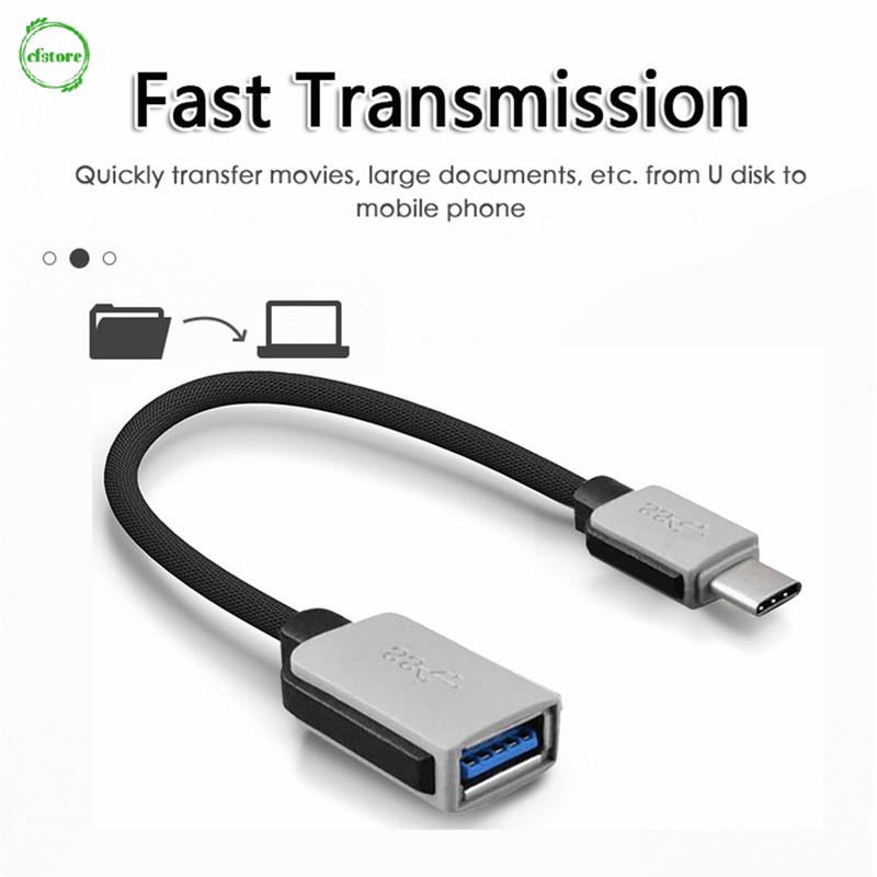Cáp chuyển đổi truyền dữ liệu USB OTG từ đầu cắm USB 3.1 Type-C sang cổng cắm USB | BigBuy360 - bigbuy360.vn